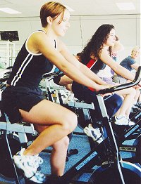 Gym-goers take advantage of the new fitness centre at QEII Park