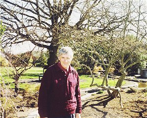 John Hoskin in the newly improved Edmonds Factory Garden