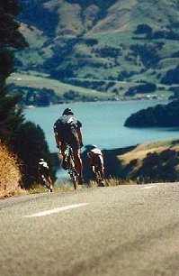 The scenic Le Race course provides fast downhills  and unrelenting uphills