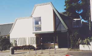 Spreydon Library.....nearby historic trees a factor in plans to enlarge the library.