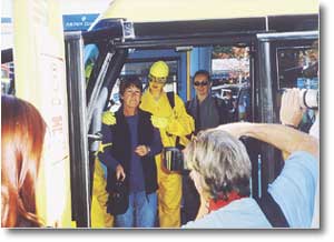 Laurel Higgison - the millionth passenger to ride the shuttle!
