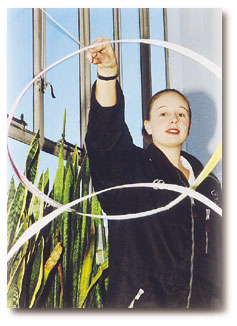 Yvette Keys, (18), champion rhythmic gymnast and Olympic torch bearer 