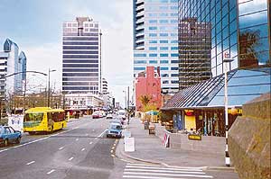 view east along Armagh Street