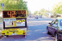 The City Councils speed trailer