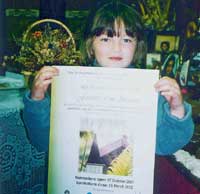 Nehera Kopa, 6, supports the new heritage awards announced by Rehua Marae and the Shirley-Papanui Community Board.