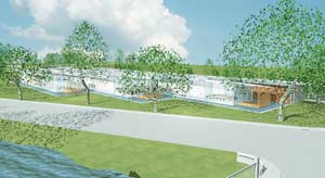 The architect’s impression of the new facility.