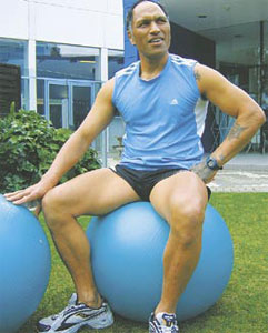 Fitness instructor Dave Heemi: “At the moment it’s family, training and work. That’s it; my social life’s suffered a bit.”