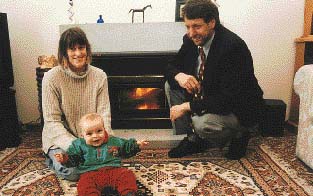 Jane and son Jacob with Mike Gaudin 