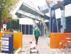 The entrance to Fendalton library