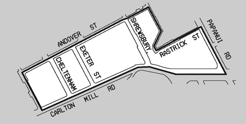 Rastrick Area Association Inc area map
