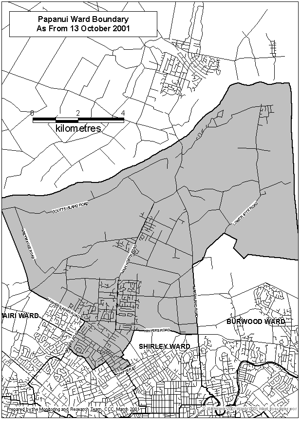 Papanui Ward Map