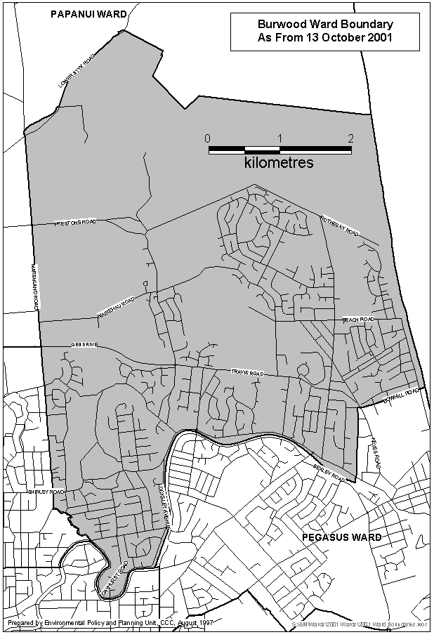 Burwood Ward Map