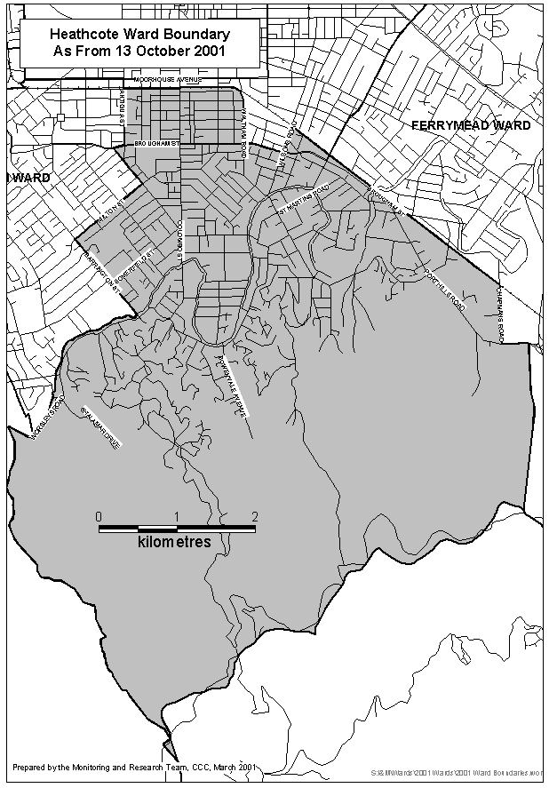 Heathcote Ward Map