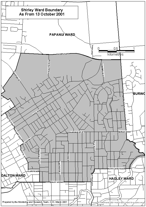 Shirley Ward Map