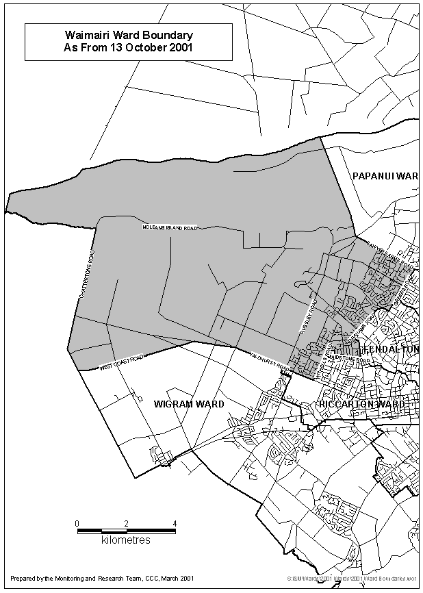 Waimari Ward Map