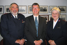 Mayor Garry Moore with Major Bob Millar and Major Evelyn Millar of the Salvation Army whose work in the community was recognised at the Council meeting on 13 December. Mayor Garry Moore with Major Bob Millar and Major Evelyn Millar of the Salvation Army whose work in the community was recognised at the Council meeting on 13 December.