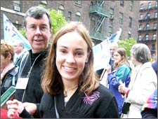 Mayors for Peace March in New York in support of the United Nations Non Proliferation of Nuclear Weapons Treaty.